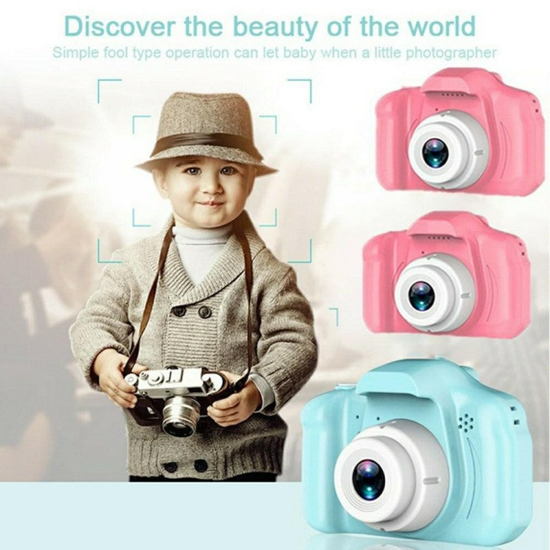 Camera foto digitala pentru copii Summer Vacation, functie foto/video, verde