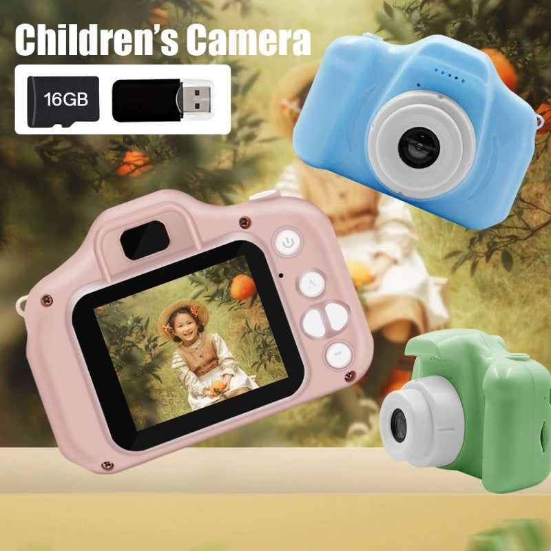 Camera foto digitala pentru copii Summer Vacation, functie foto/video, verde