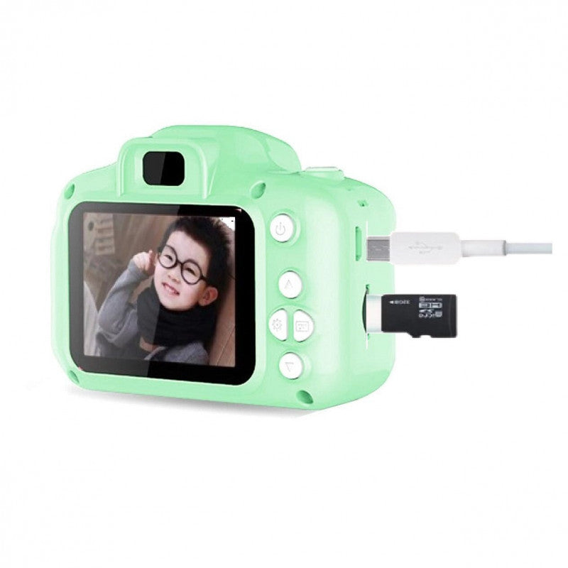 Camera foto digitala pentru copii Summer Vacation, functie foto/video, verde