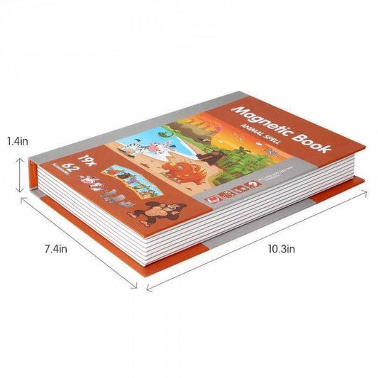 Carte educativa magnetica tip puzzle, Animal Spell, +3 ani