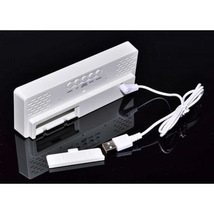 Ceas Digital Oglinda, LED, Alb/Negru, Alarma