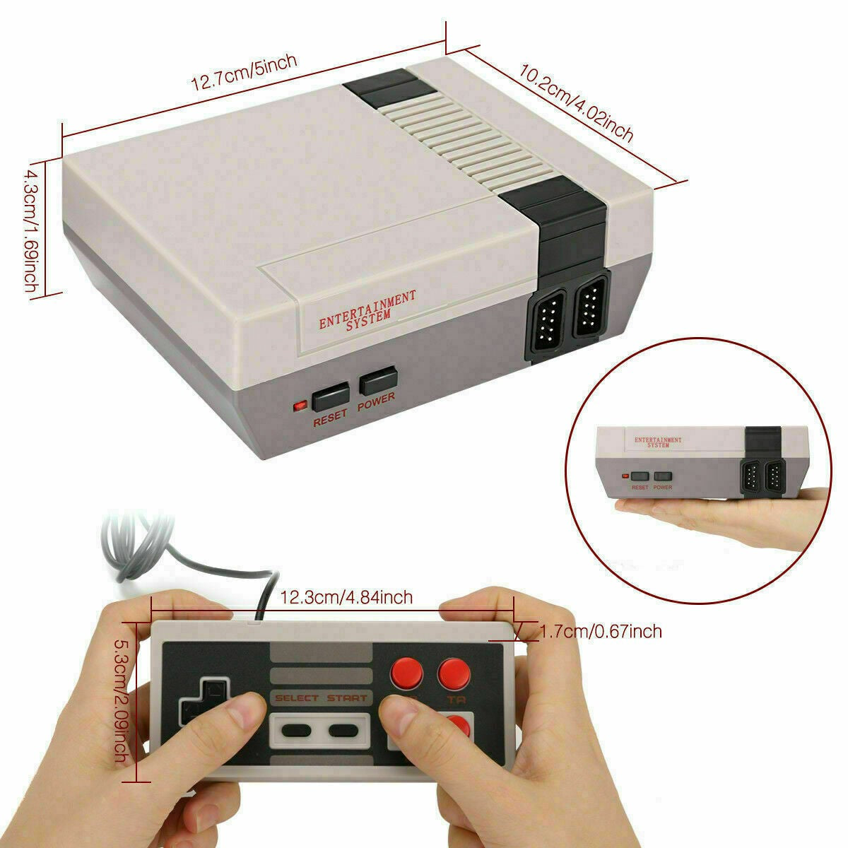 Consola Clasic, 620 Jocuri, Retro Game, AV, 2 x controller
