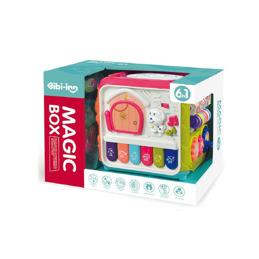 Cub activitati pentru copii, 6 in 1, multicolor