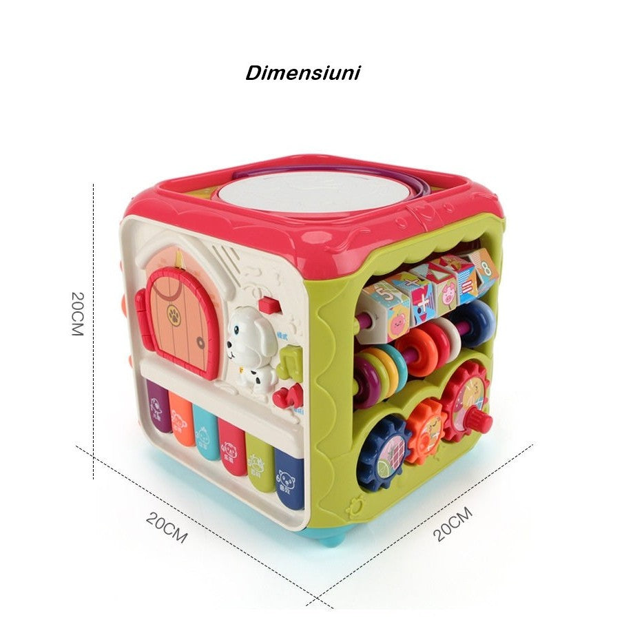 Cub activitati pentru copii, 6 in 1, multicolor
