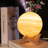 Difuzor Aromaterapie Luna Moon Ultrasunete, Umidificator, 3D, LED cu 3 tipuri de lumina, 500 ml, USB, 2W