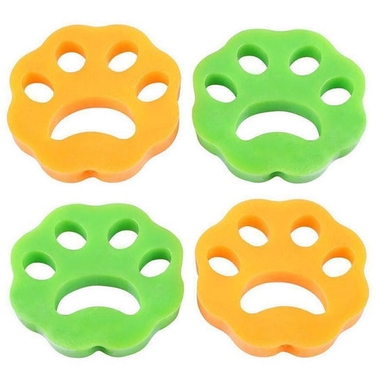 Set 4x dispozitive pentru colectarea parului din masina de spalat, refolosibil