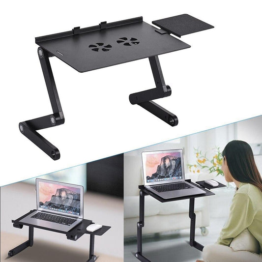 Masa, Stand pentru laptop Multifunctionala T8, Reglabila, 2 Ventilatoare