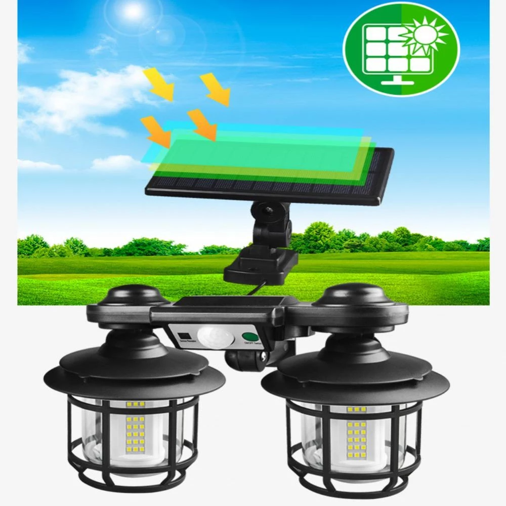 Felinar solar LED SMD, JD2216A, senzor, 30W, telecomanda