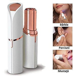 Epilator Facial, pentru femei hipoalergenic, cu Perie curatare cadou