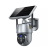 Camera de supraveghere solara Andowl SX01, infrarosu, alarma WIFI, 4K HD, Gri Metalizat