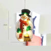 Decoratiune de Craciun pentru fereastra Flippy, om de zapada, cu LED-uri, 26 cm, alb cald