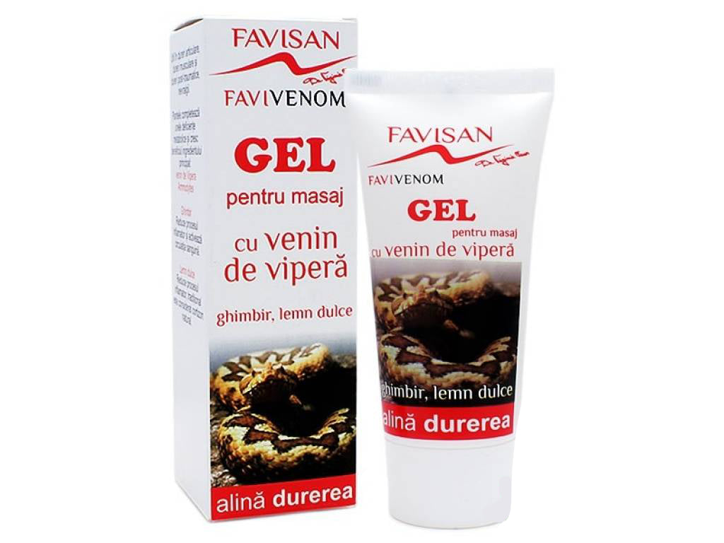 Gel pentru masaj anti durere cu venin de vipera, 50ml