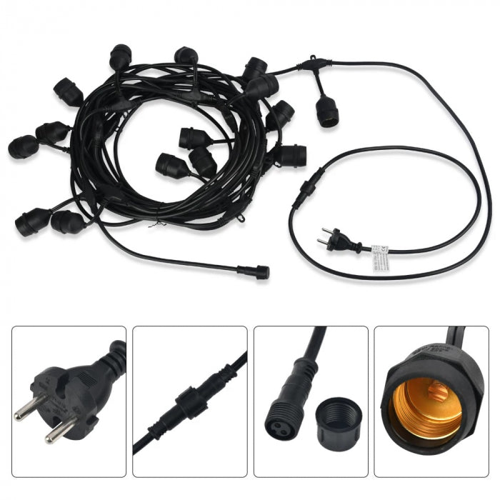 Ghirlanda luminoasa 10 metri cu 10 becuri led, conectabila