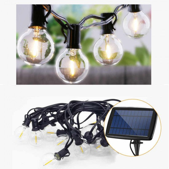 Ghirlanda luminoasa, cu panou solar