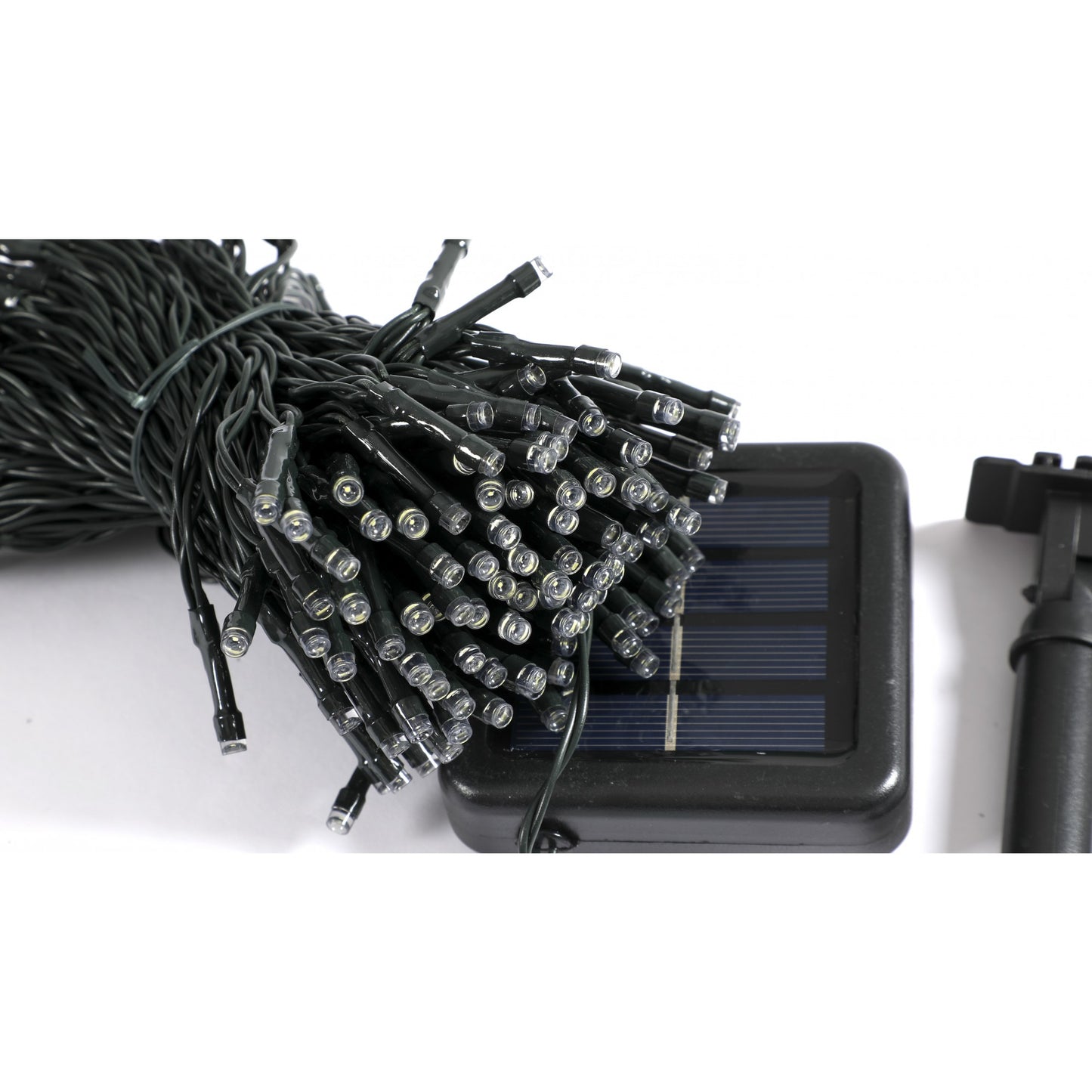 Instalatie Craciun 20M, 200 LED, alb rece, energie solara, interior/exterior