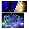 Instalatie beculete 100 LED-uri cu fir alb, Multicolor