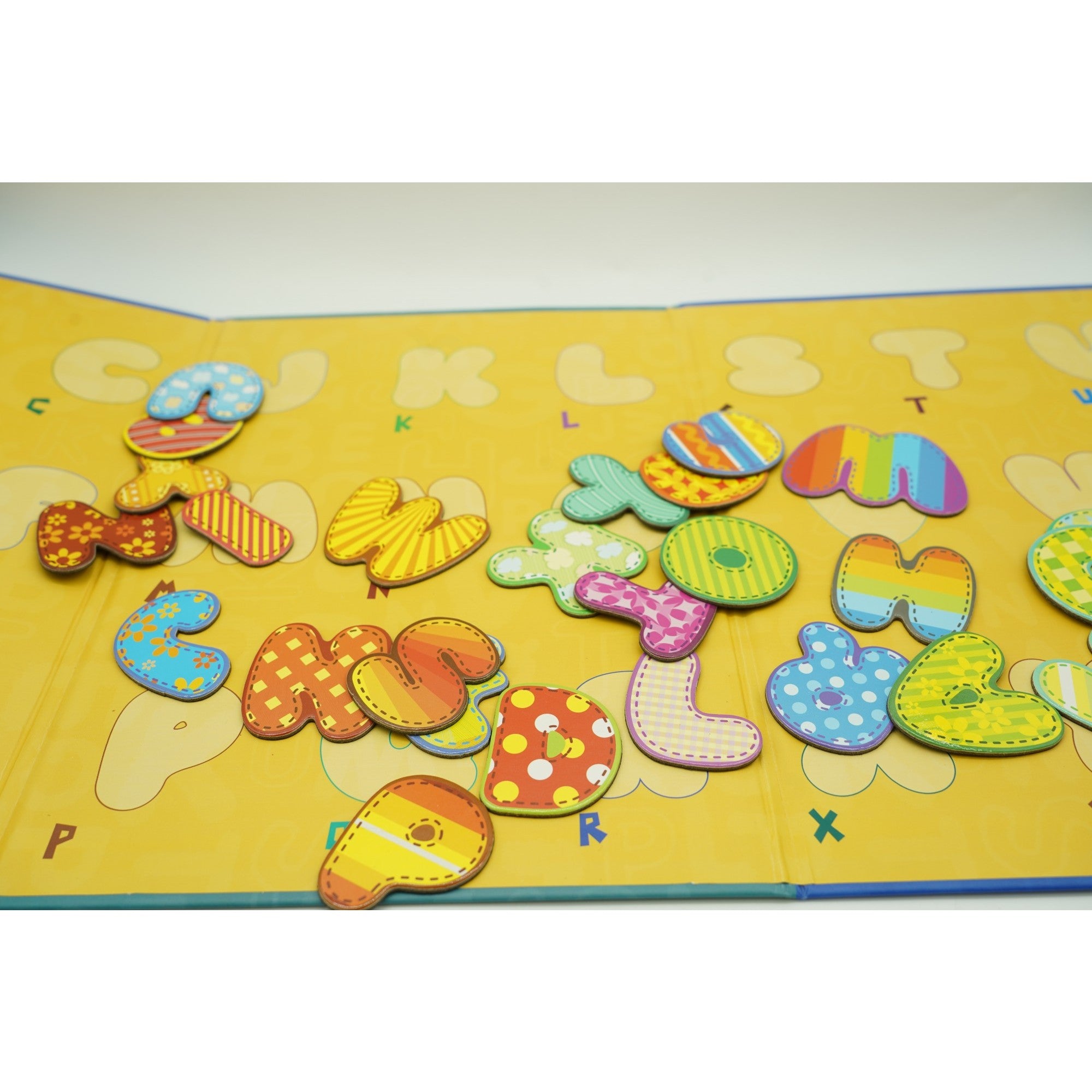 Joc educativ magnetic tip carte, fancy magnetic chartlet, 26 de piese, +3 ani, multicolor