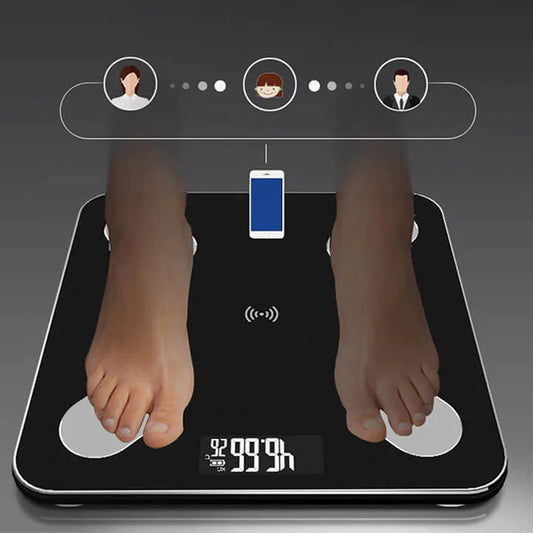 CANTAR ANALITIC 12 IN 1 FITNESS, NEGRU