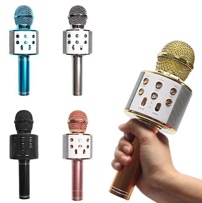 Microfon Karaoke cu boxa incorporata si radio