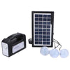 Kit solar cu 3 becuri, lanterna inclusa, GD-7