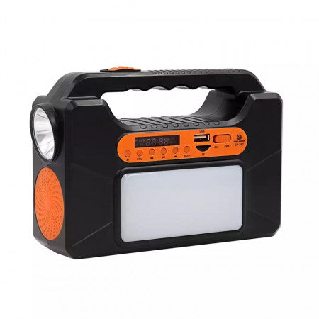 Kit solar cu lanterna, mp3, radio si 3 becuri, EP-393
