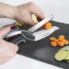 Foarfece de bucatarie 2 in 1 pentru legume si fructe