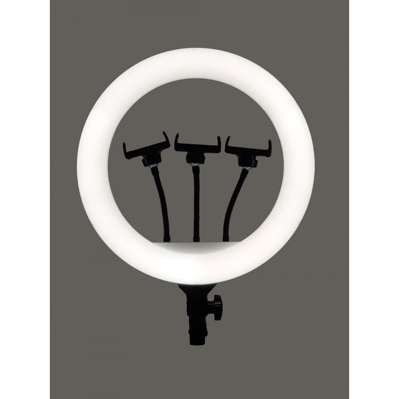 Lampa Circulara Ring Light 36cm/14 Inch, model C, USB, Telecomanda wifi Camera, 3 suport telefon, Profesionala Tiktok Youtube