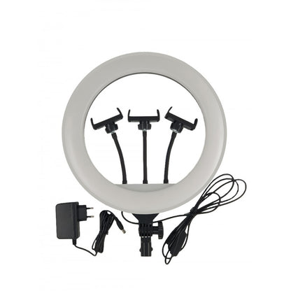 Lampa Circulara Ring Light 36cm/14 Inch, model C, USB, Telecomanda wifi Camera, 3 suport telefon, Profesionala Tiktok Youtube