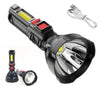 Lanterna de mana BL-830 cu incarcare USB, 3 moduri functionare, negru