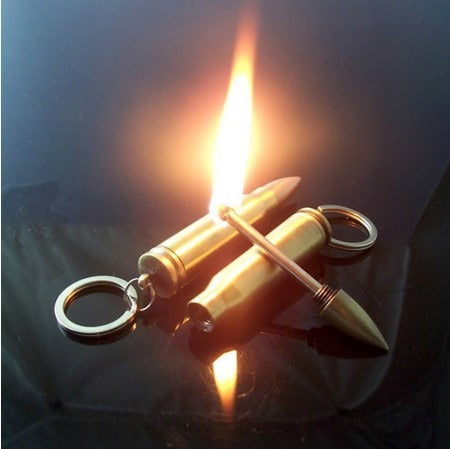 Bricheta breloc in forma de glont cu aprindere cu cremene