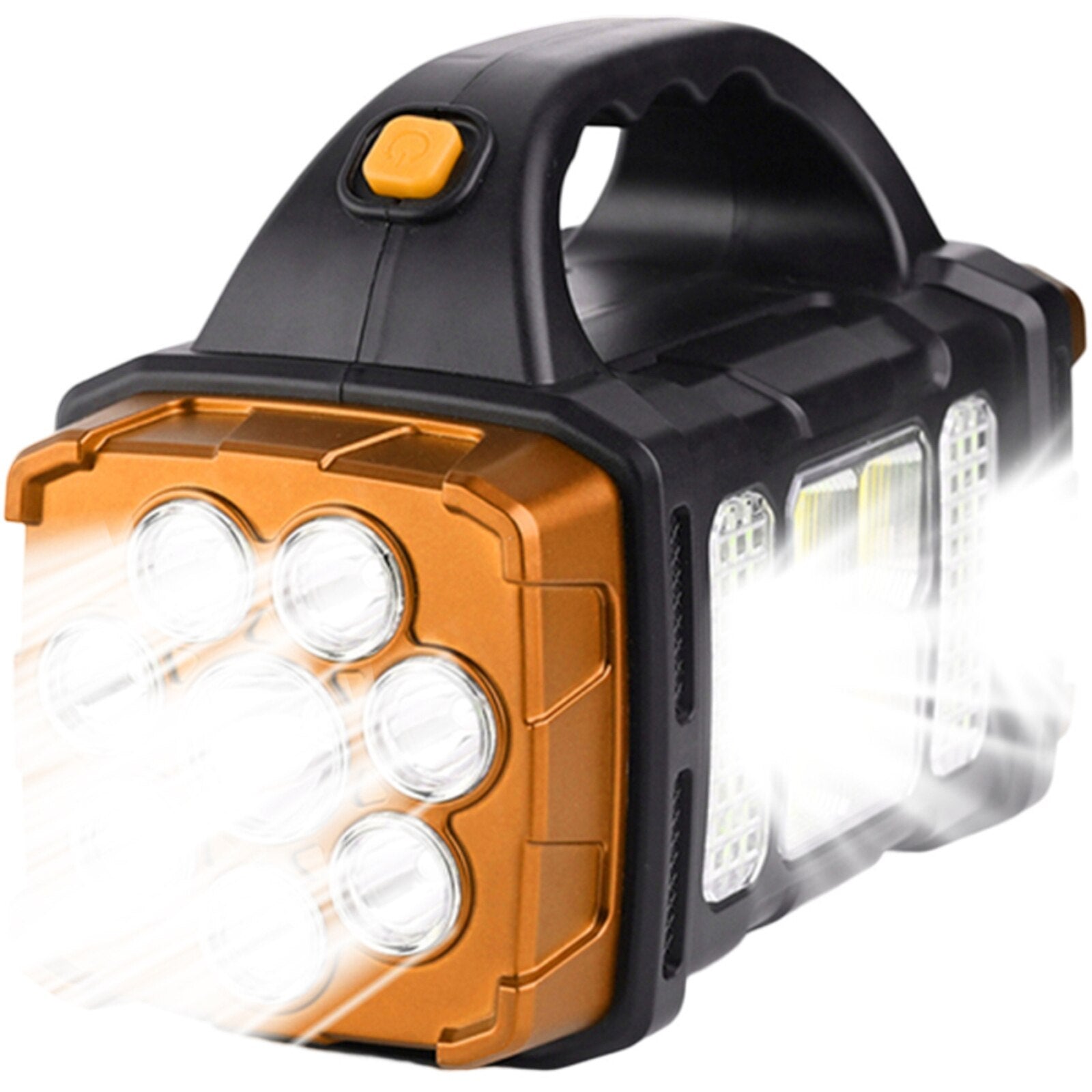 Lanterna LED portabila, cu incarcare solara, USB, rosu
