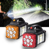 Lanterna LED portabila, cu incarcare solara, USB, rosu