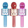 Microfon karaoke copii, wireless, acumulator 1800mah, iOS Android WS-858,Albastru