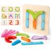 Joc educativ din lemn Changeable Puzzle, Montessori i