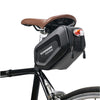Borseta pentru bicicleta Flippy, Hard Shell, material piele artificiala si carbon, 20x12x11.5 cm, prindere de sa, capacitate 2L, impermeabila, negru