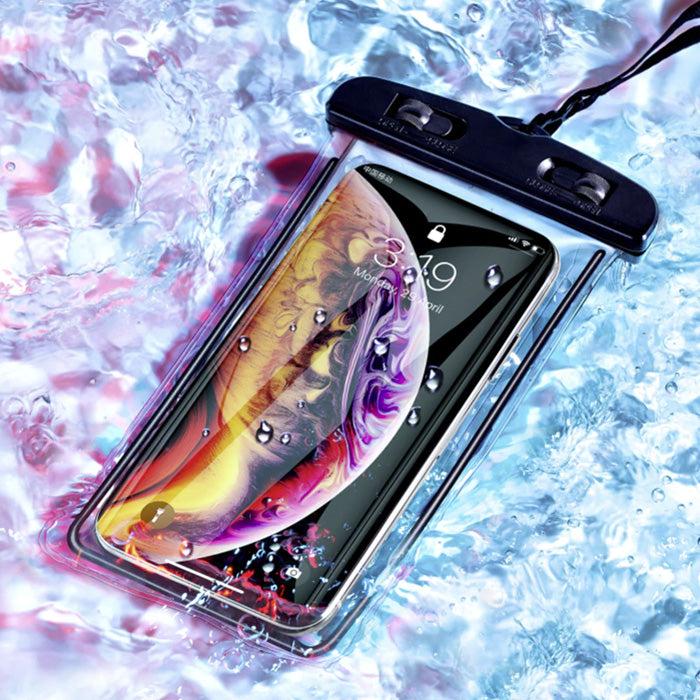Husa subacvatica pentru telefon, Ultra rezistenta, Universala, Waterproof, Negru