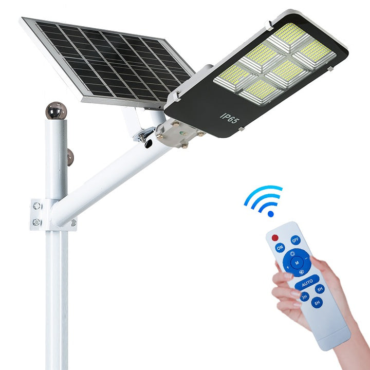 Lampa Incarcare Solara Jortan 200W/300W, Telecomanda, Suport Metalic Pentru Stalp