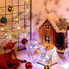 Panglică LED de Crăciun Flippy Aurie, lungime 5 m , 50 LED-uri, Baterii, Alb Rece