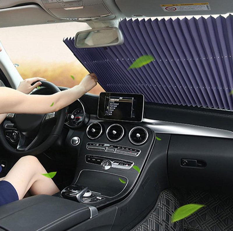 COPERTINA PARASOLAR AUTO IMPOTRIVA RAZELOR UV, FIXARE PRIN VENTUZE, 65x70 cm