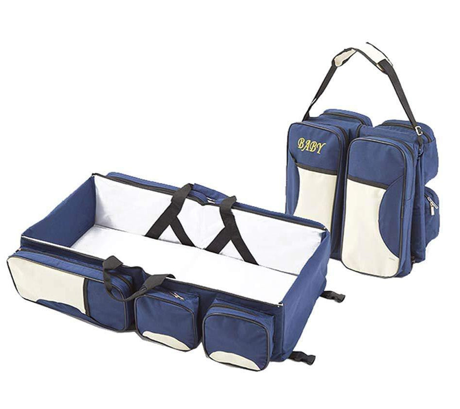 Patut portabil si geanta multifunctionala pentru accesoriile bebelusilor