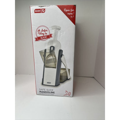 Razatoare Safe Dash Mandoline speciala pentru fructe si legume, Otel Inoxidabil Si plastic ABS, Maner Mare, Lame Ascutite