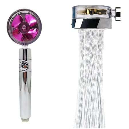 Cap de dus cu ventilator si presiune dubla, buton de oprire ON/OFF