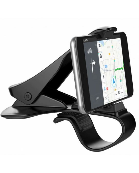 Suport auto pentru telefon cu fixare pe bord, univesal, negru