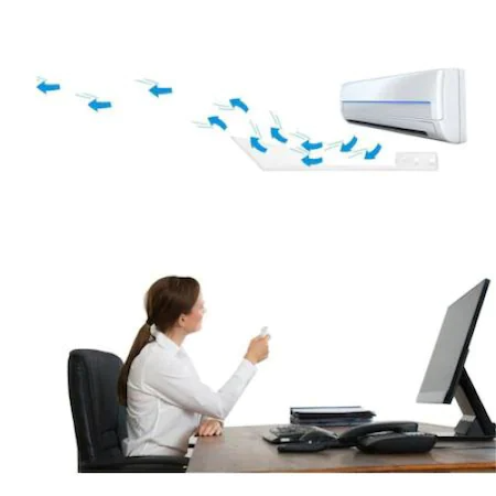 Deflector aer conditionat transparent, kit de instalare inclus, 100 cm x 30cm