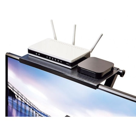 Raft reglabil pentru Monitor sau Televizor plat, 33x16cm, negru