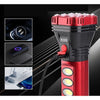 Lanterna LED 18W, cu Lumina Frontala si Laterala, Incarcare Solara si USB, Indicator Nivel Baterie, Functie PowerBank