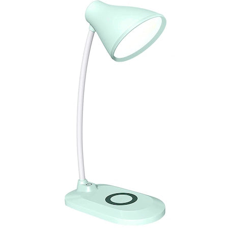 Lampa de birou LED, cu incarcator wireless, 3 nivele de iluminare, brat reglabil
