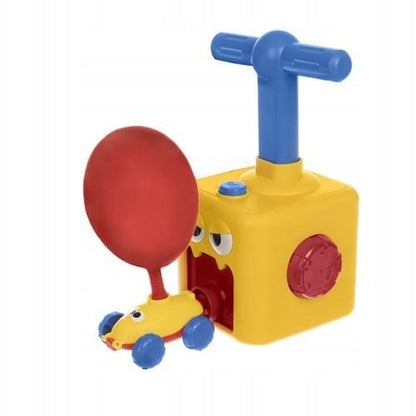 Set distractie cu 12 Baloane, Dispozitiv pentru Umflarea Baloanelor, 2 Masini, Multicolor