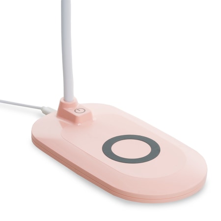 Lampa de birou LED, cu incarcator wireless, 3 nivele de iluminare, brat reglabil