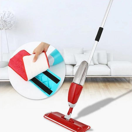 Mop Spray cu rezervor incorporat, 600 ml, cu laveta absorbanta din microfibra